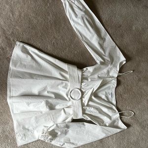 White Superdown dress